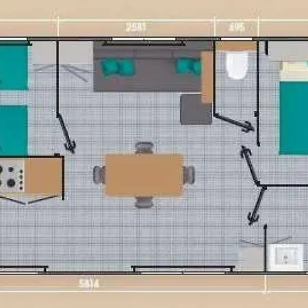Kamp alanı Mobilhome 3 Etoiles - Eeeadb